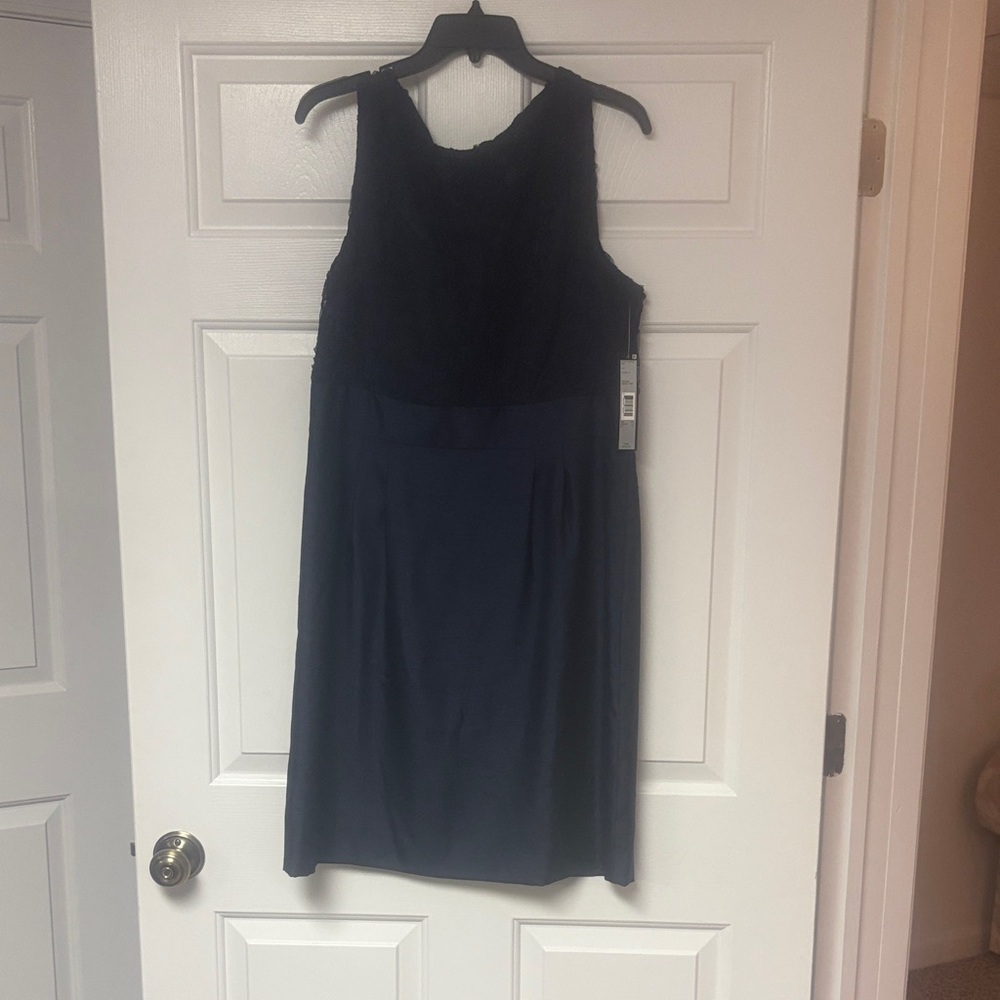 Tahari Black Midi Dress